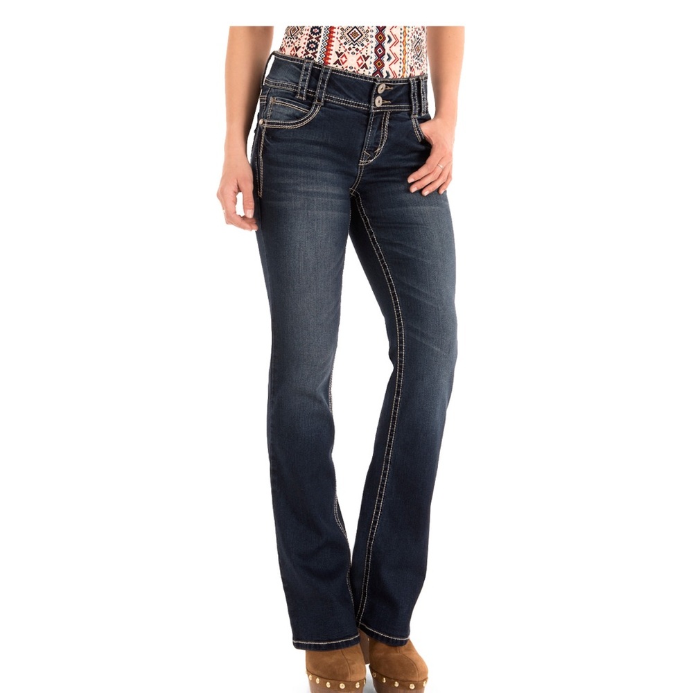 Wallflower-Size 3 regular Luscious Curvy Fit Boot jeans~Blackberry~New with tags